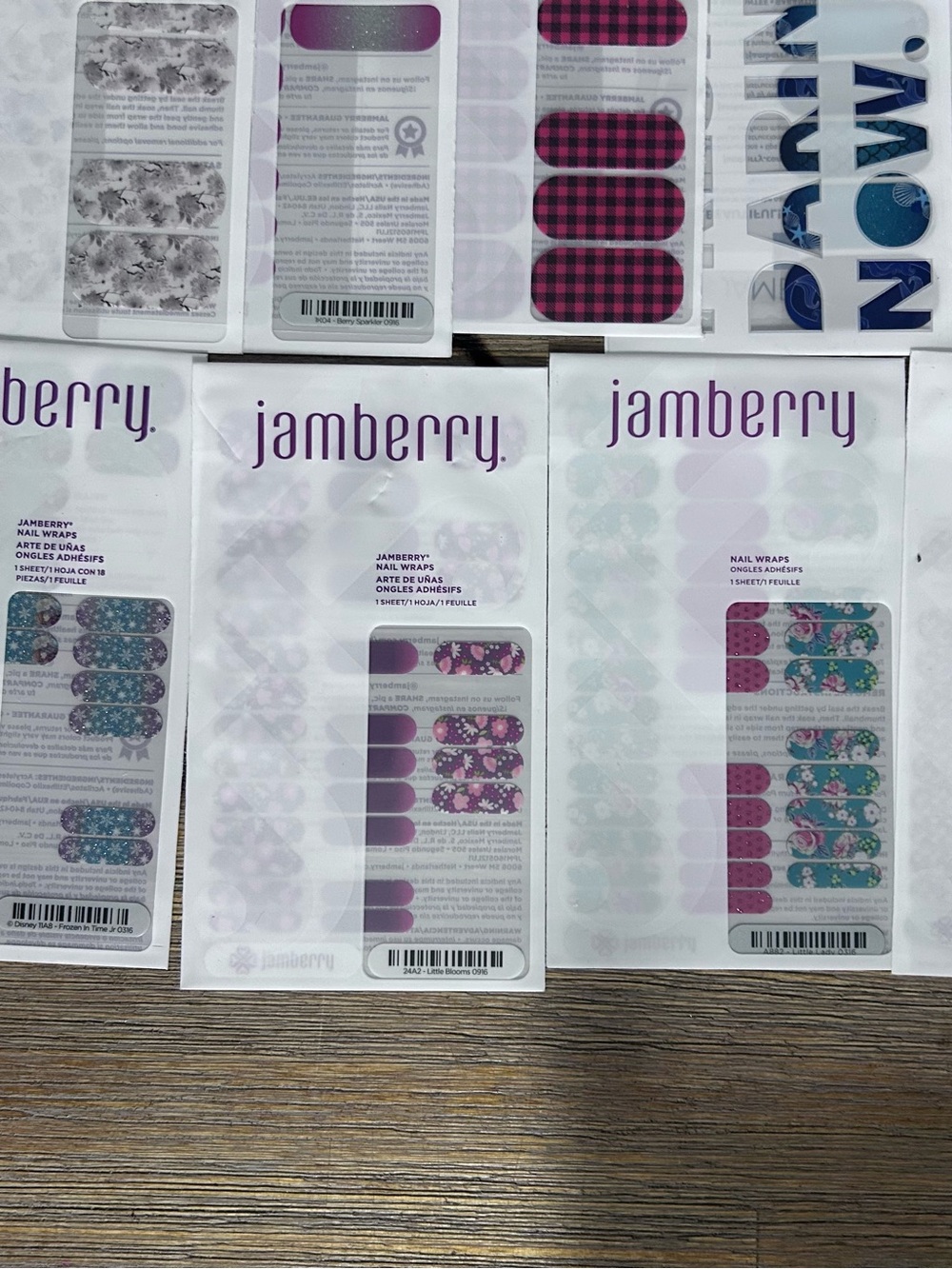 Jamberry Nail Wraps Lot of 20 Mixed Sheets Incomplete / Juniors partials - Picture 5 of 5
